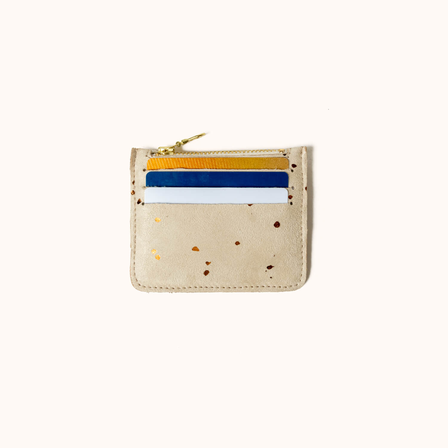 Card Wallet, Confetti Sand | Small Vegan Wallet | Lee Coren