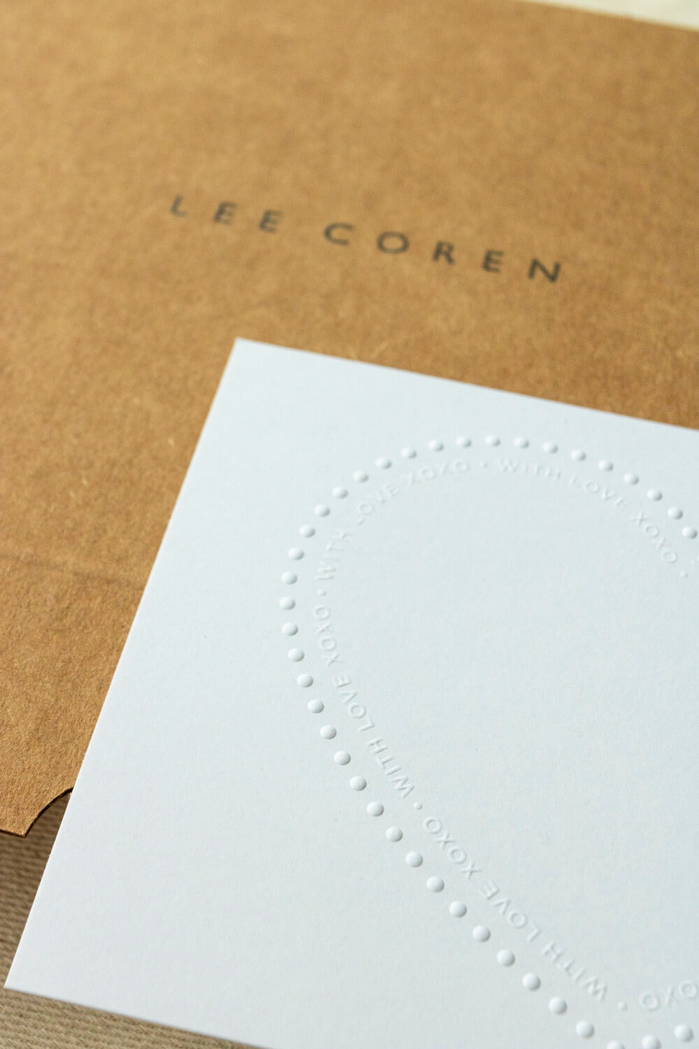 With Love' Notecard | Embossed Card | Lee Coren