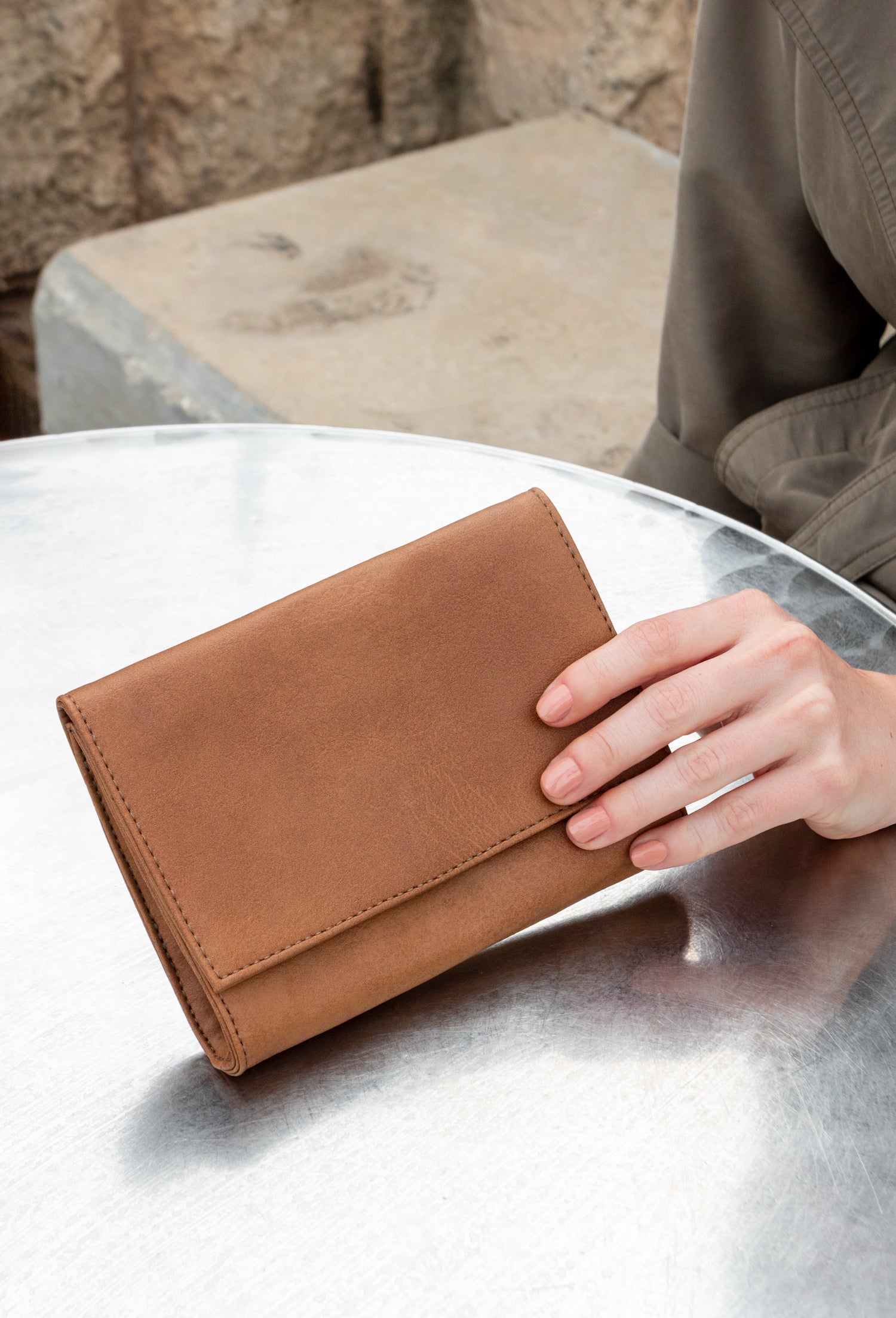 Minimal wallet | Non leather wallet | Camel Minimal Wallet | Lee Coren