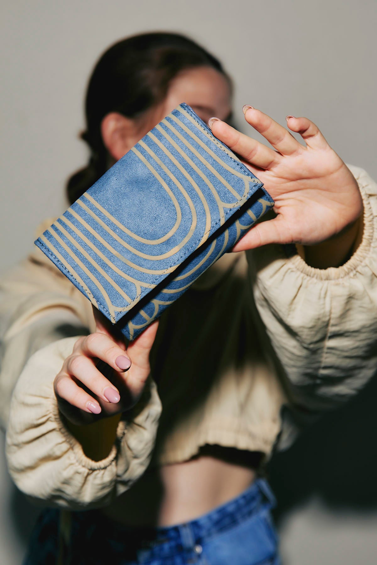 Lee Coren | Vegan Women’s Wallet | Minimal Wallet, Vintage Blue Arches