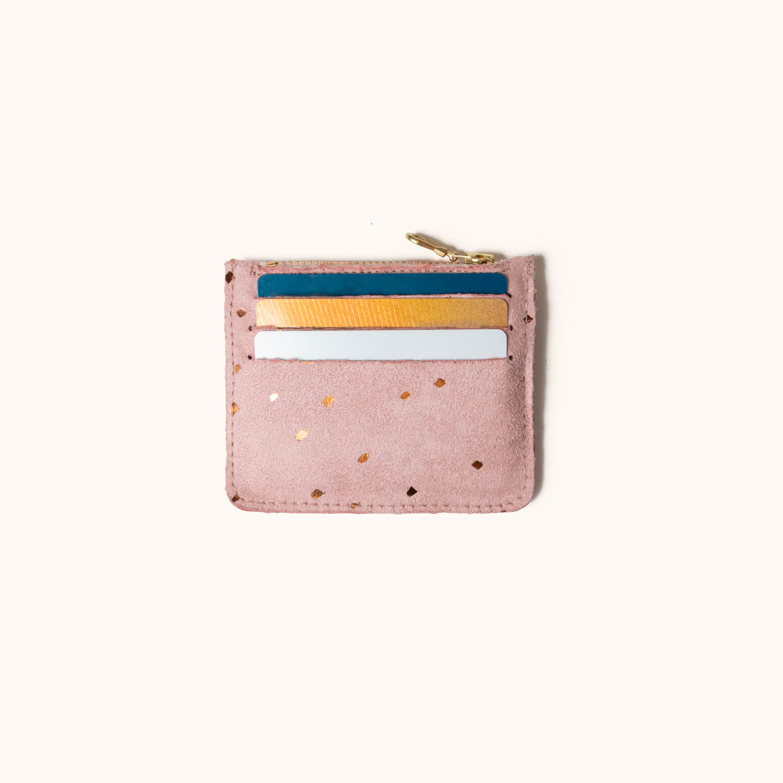 Card Wallet, Pink Confetti | Small Vegan Wallet | Lee Coren