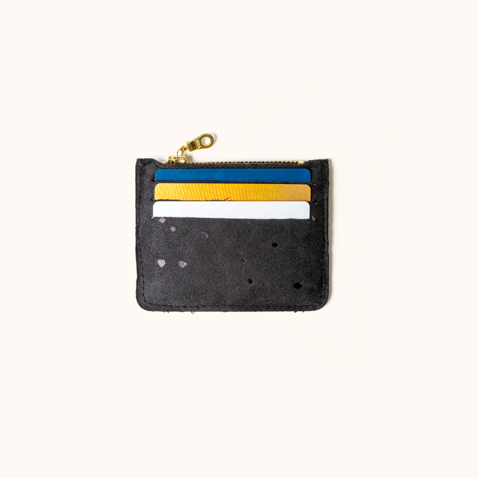 Card Wallet, Confetti Black | Small Vegan Wallet | Lee Coren