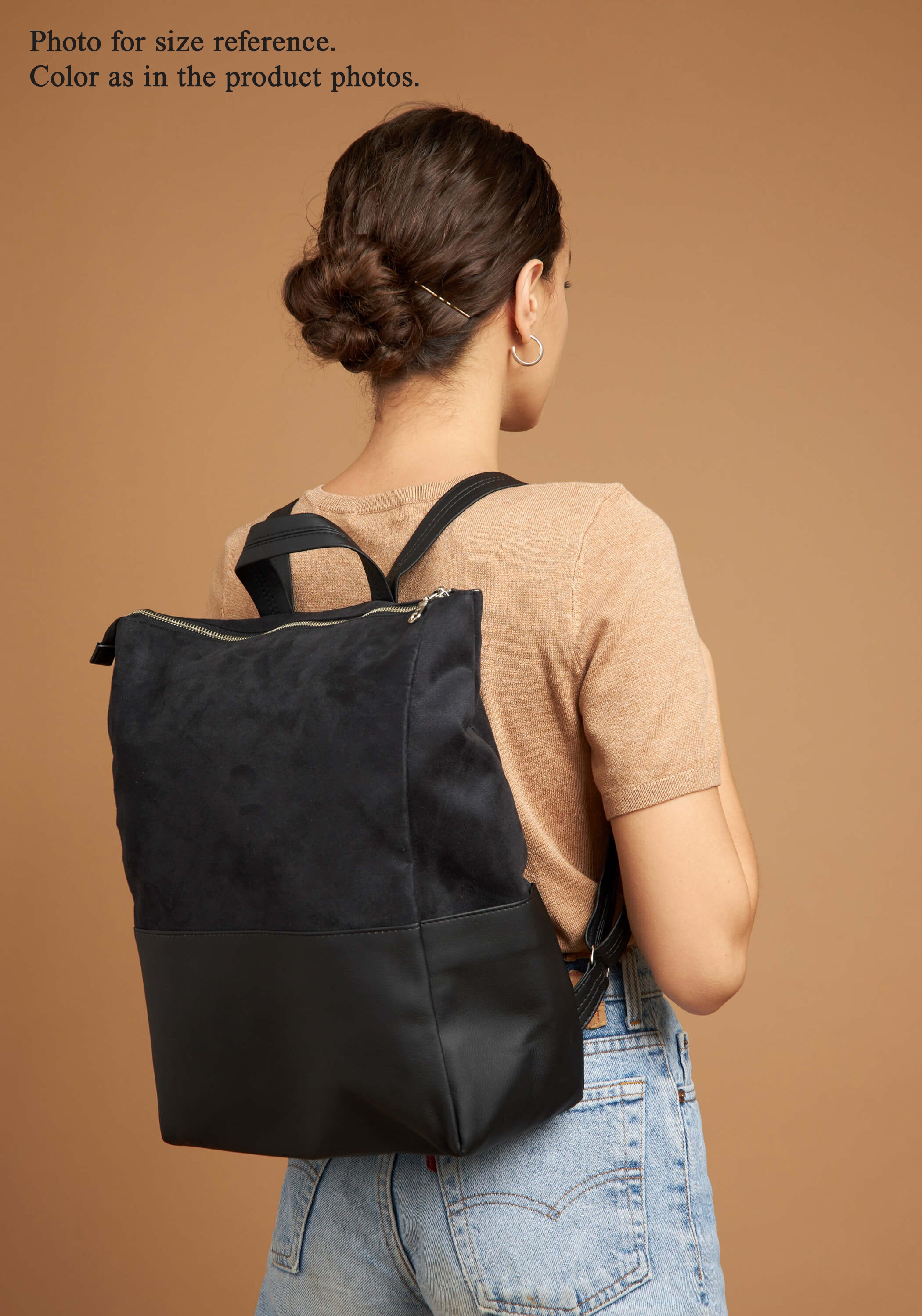 Charcoal Metropolitan Backpack | Black backpack | Vegan bag | Lee Coren