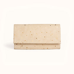 Large Minimal Wallet, Confetti Sand | Vegan Wallet | Lee Coren