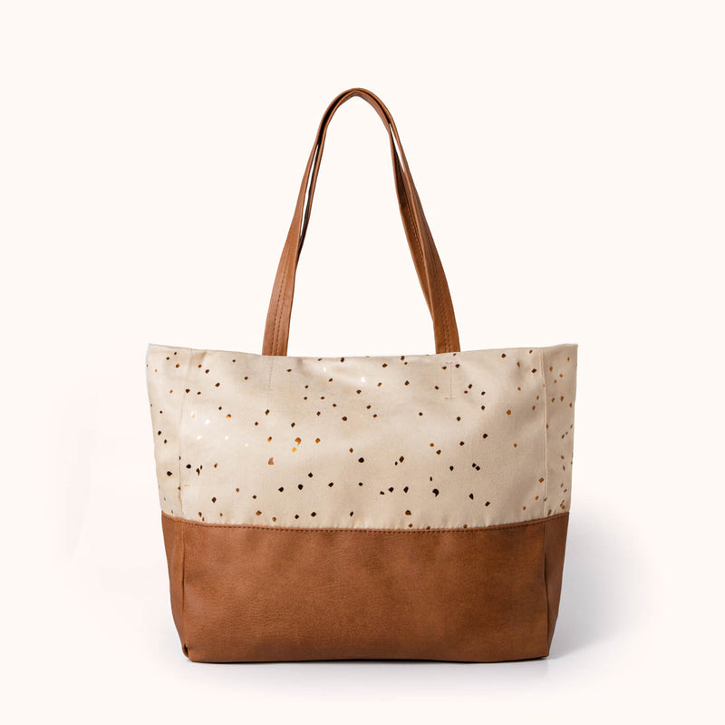 Mezzo Tote Bag, Confetti Sand | Women’s shoulder bag | Lee Coren 