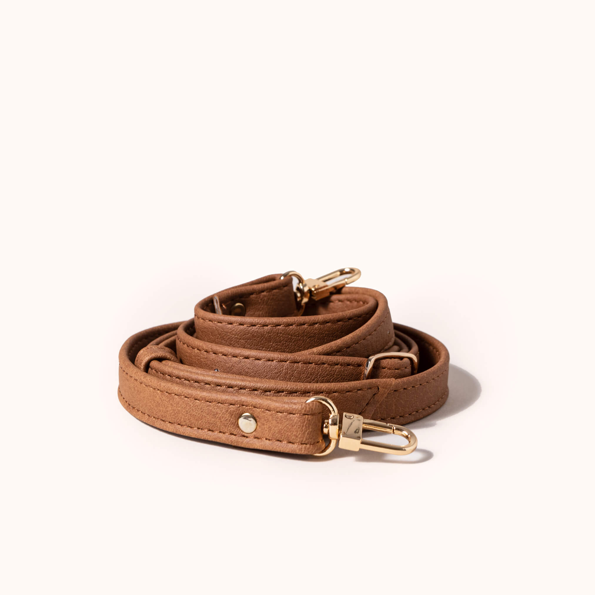 Detachable & Adjustable Brown Vegan Leather Shoulder Strap | Lee Coren